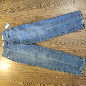 Size 00L medium wash vintage straight leg jeans